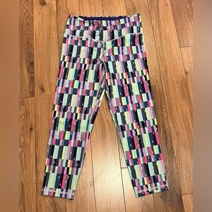 Victoria’s Secret Sport VSX Knockout Neon Geometric Crop Leggings S